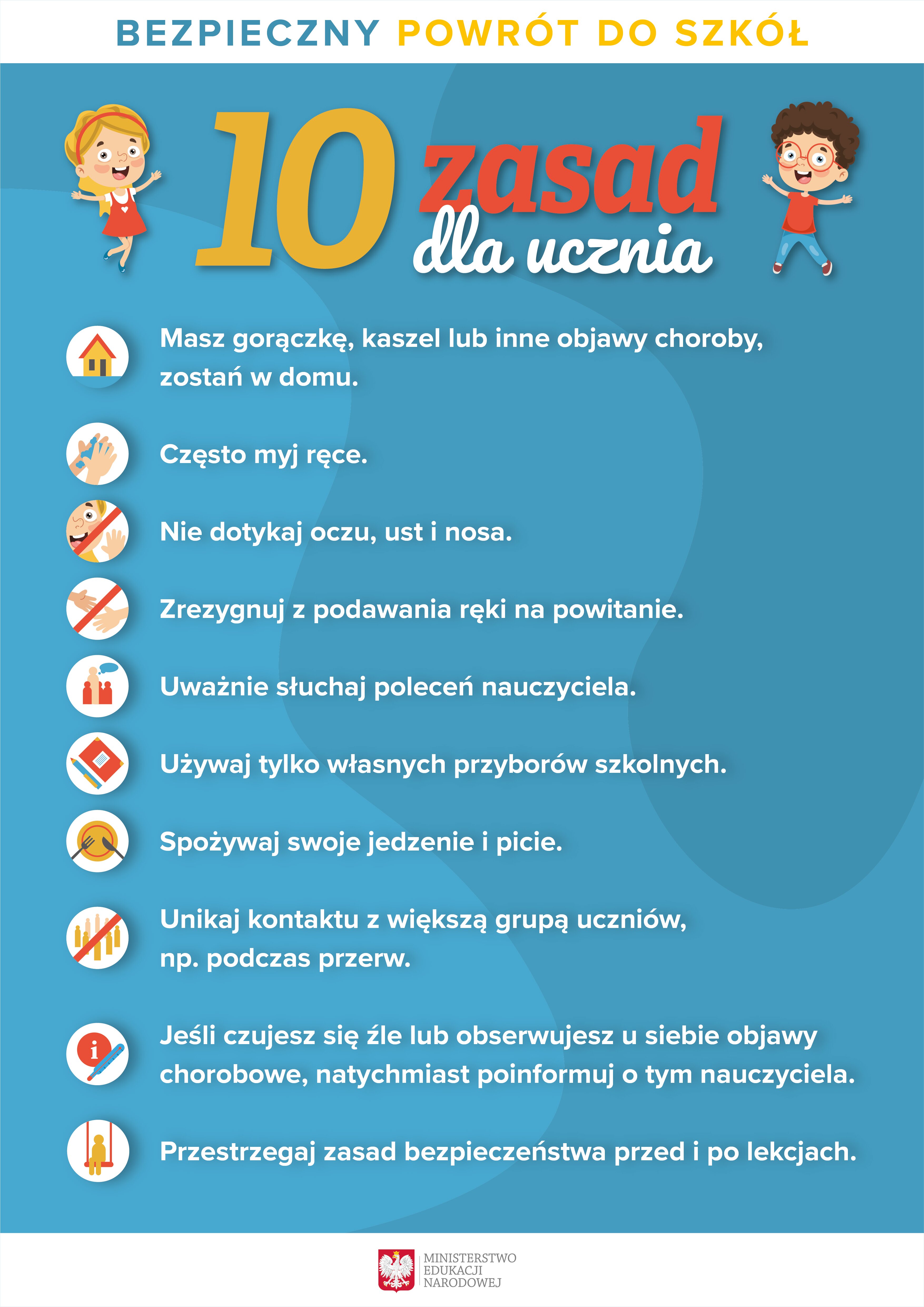 10zasadbezpieczenstwauczenplakatinformacyjny