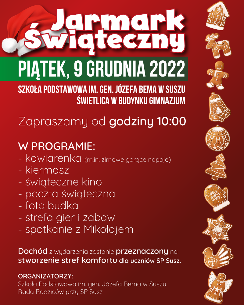 jarmark swiateczny SP Susz facebook